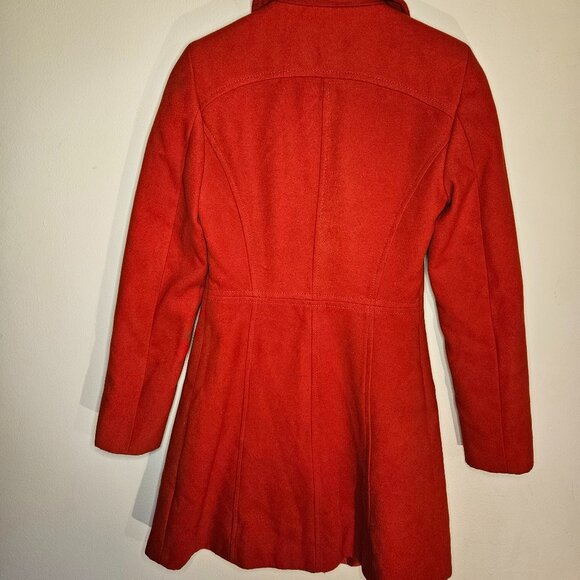 Miss Selfridge Red Peacoat - Size: US 2 - Picture 5 of 7